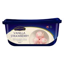 Dairyland Ice Cream Vanilla & Strawberry 500ml
